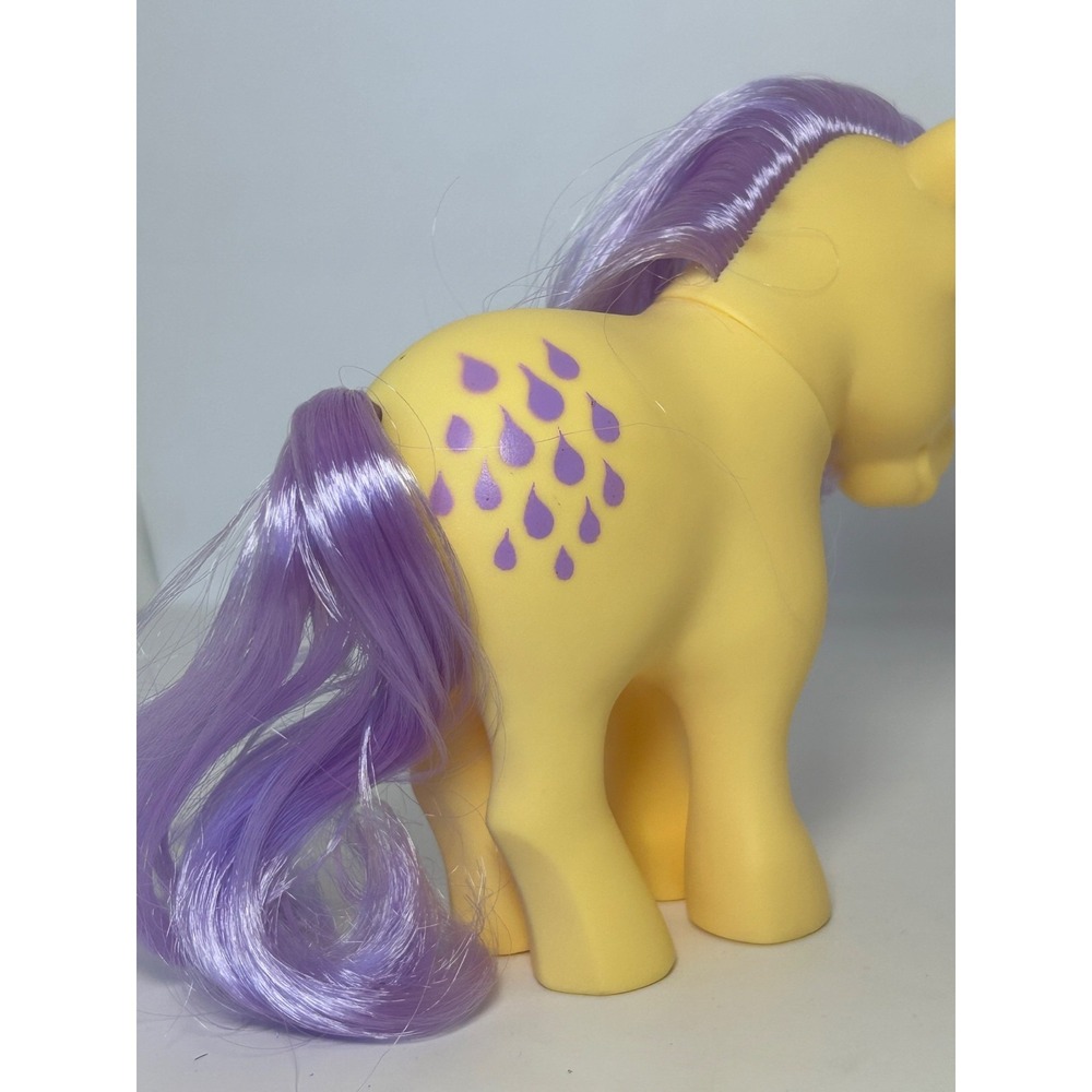 Vintage 1982 My Little Pony LEMON DROP Hasbro G1 Mail Order Yellow Lavender - Picture 6 of 12